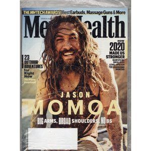 MEN'S HEALTH DECEMBER 2020 JASON MOMOA AQUAMAN, BRAND-NEW IN SEALED POLYBAG